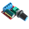 PWM DC motor speed controller measuring 30mm x 26mm x 14mm with adjustment knob