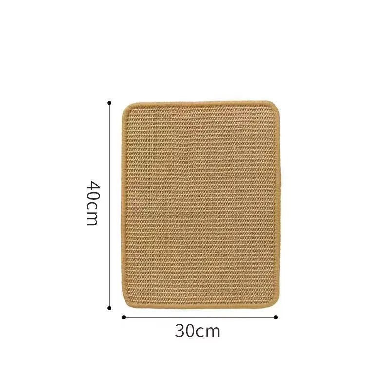 Sisal cat scratch board with natural fibre scratching surface in pastoral style design