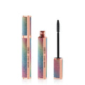 Black waterproof mascara wand with 4D curling formula for long thick lashes