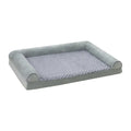 Portable foldable cloth dog kennel in light grey or dark grey with three size options
