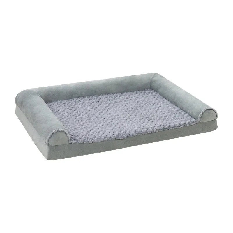 Portable foldable cloth dog kennel in light grey or dark grey with three size options