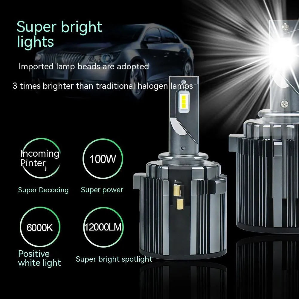 VW Golf 7 LED low beam headlight bulb with aviation aluminium alloy housing
