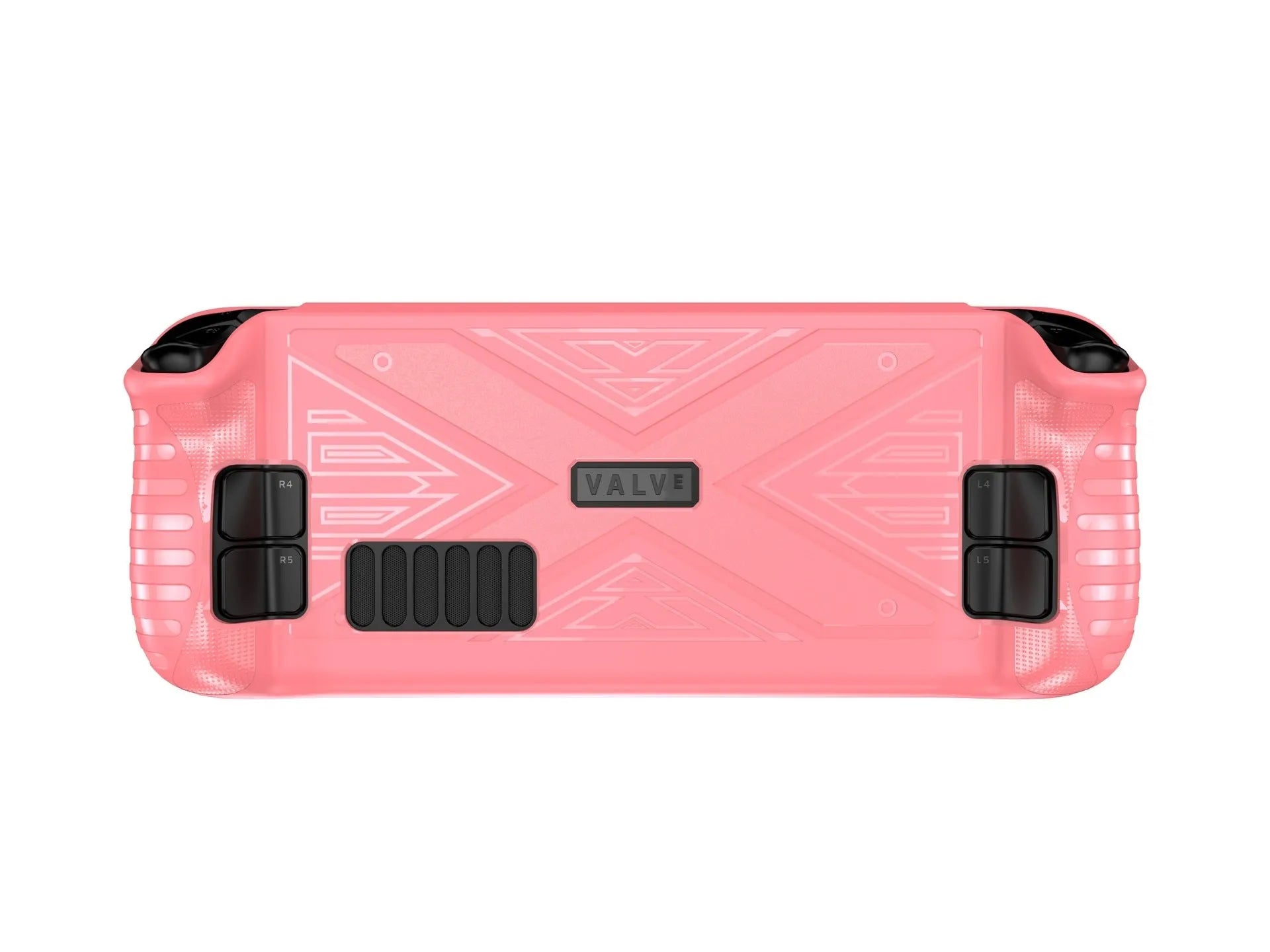 Steam Deck silicone protective case in black blue or red colours showing TPU construction