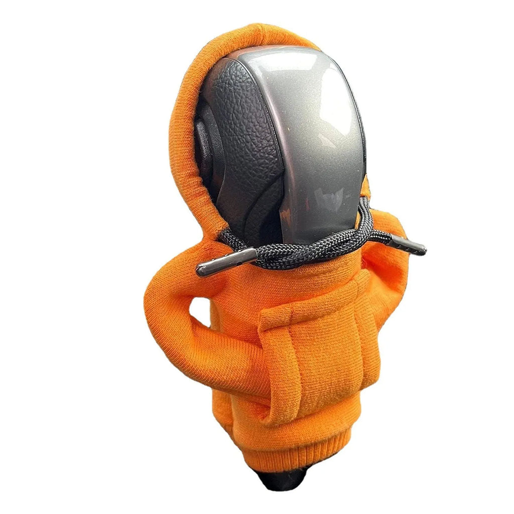 Cloth gear shift knob hoodie cover in multiple colours for manual and automatic cars