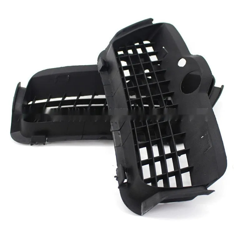 Black ABS plastic Volkswagen Golf 3 front bumper fog light covers pair for lower grille replacement