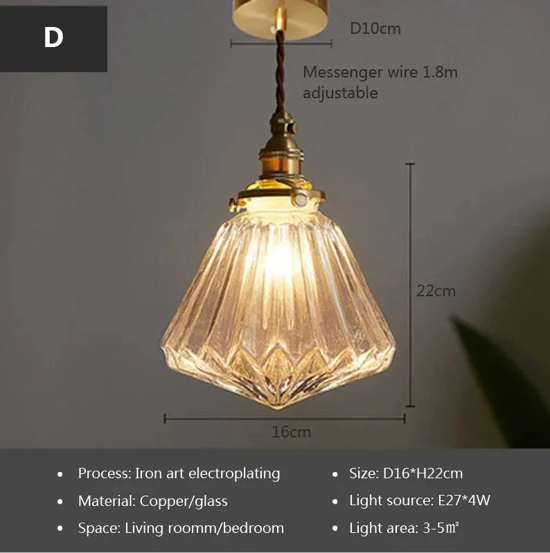 Brass chandelier with glass ball shades in diamond colour, showing 17.5cm by 15cm size