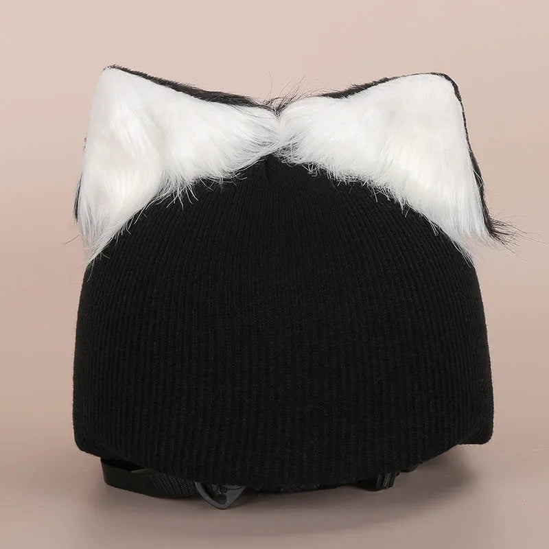 Plush fabric cartoon character helmet cover for cosplay in size M with multiple style options