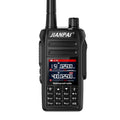 Black Interphone waterproof aviation communication headset with microphone, antenna, battery, and charging accessories