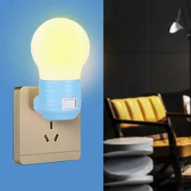 Plug-in bedside baby night feeding lamp with touch control and multiple colour options
