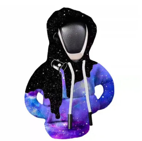 Cloth gear shift knob hoodie cover in multiple colours for manual and automatic cars