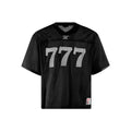 Men's loose fit polyester t-shirt in retro street style showing black, white, purple and orange colour options