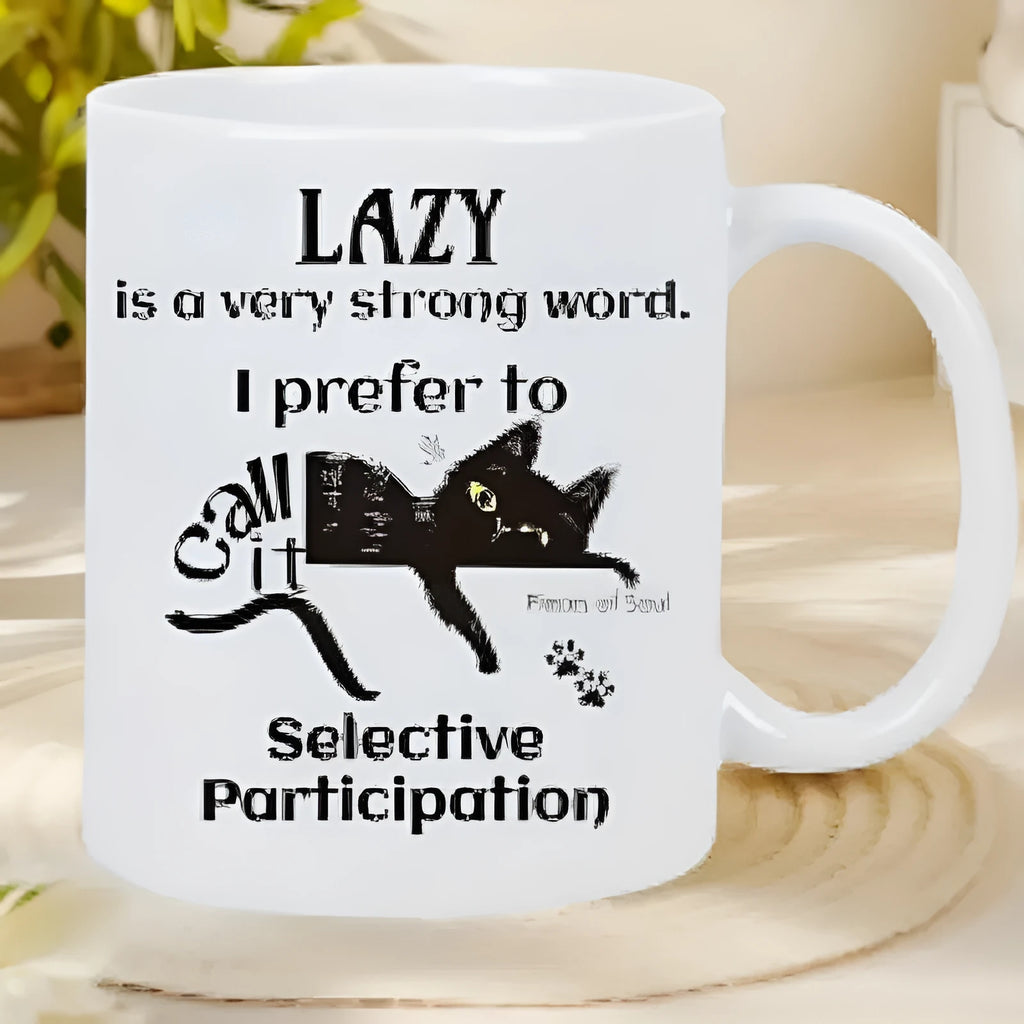 11oz ceramic cup with creative thermal transfer picture style design