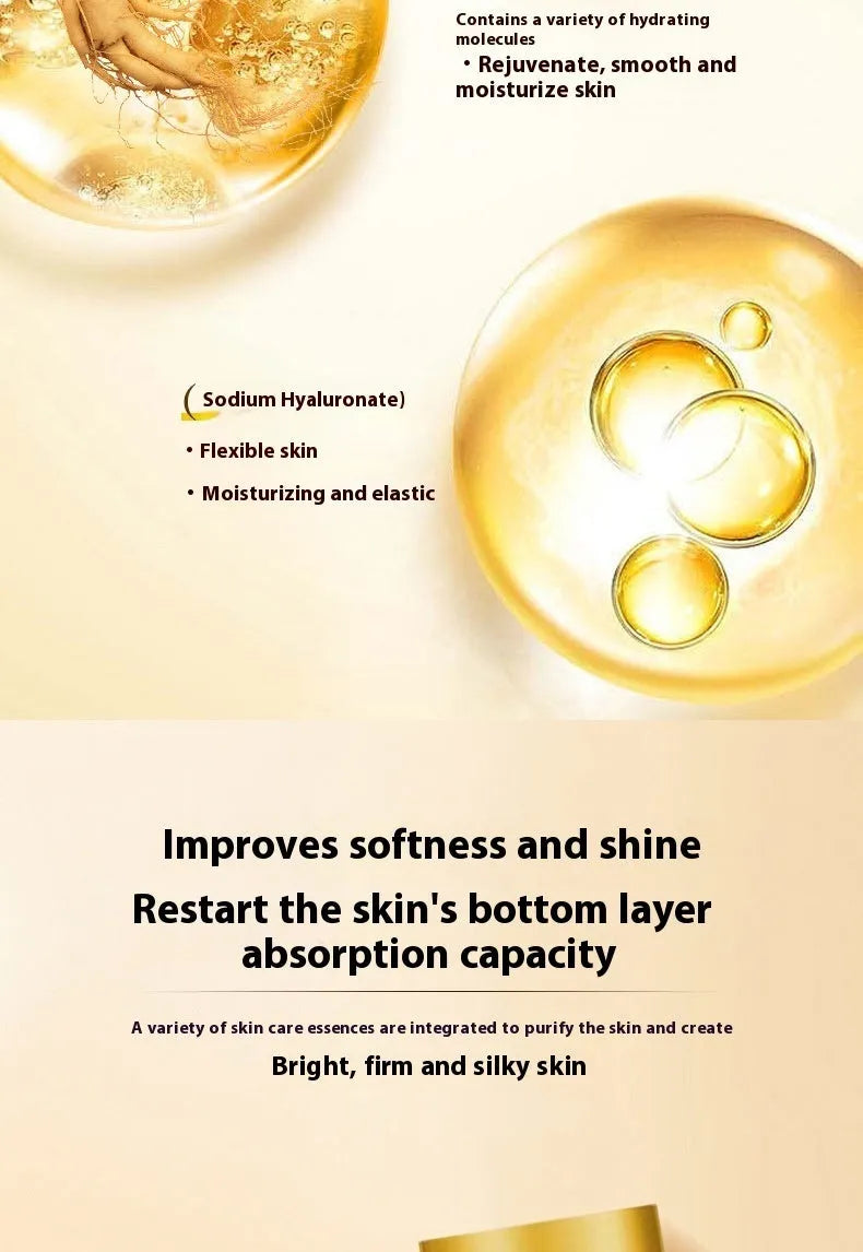 Doctor Ginseng moisturising lotion 120ml bottle with anti-wrinkle water bomb labelling