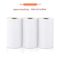 Three rolls of 57mm x 30mm thermal paper for small portable printers in packaging