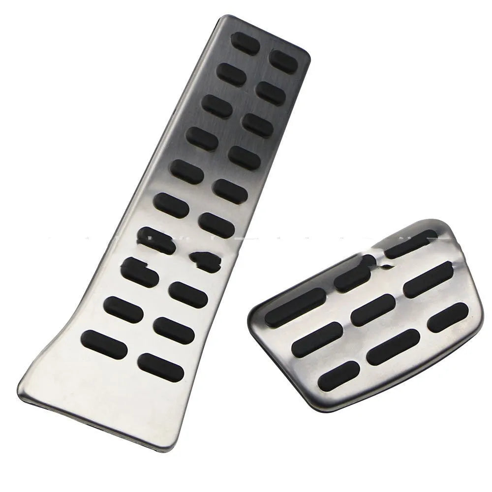 Stainless steel accelerator pedal set for Hyundai vehicles including automatic and manual transmission options