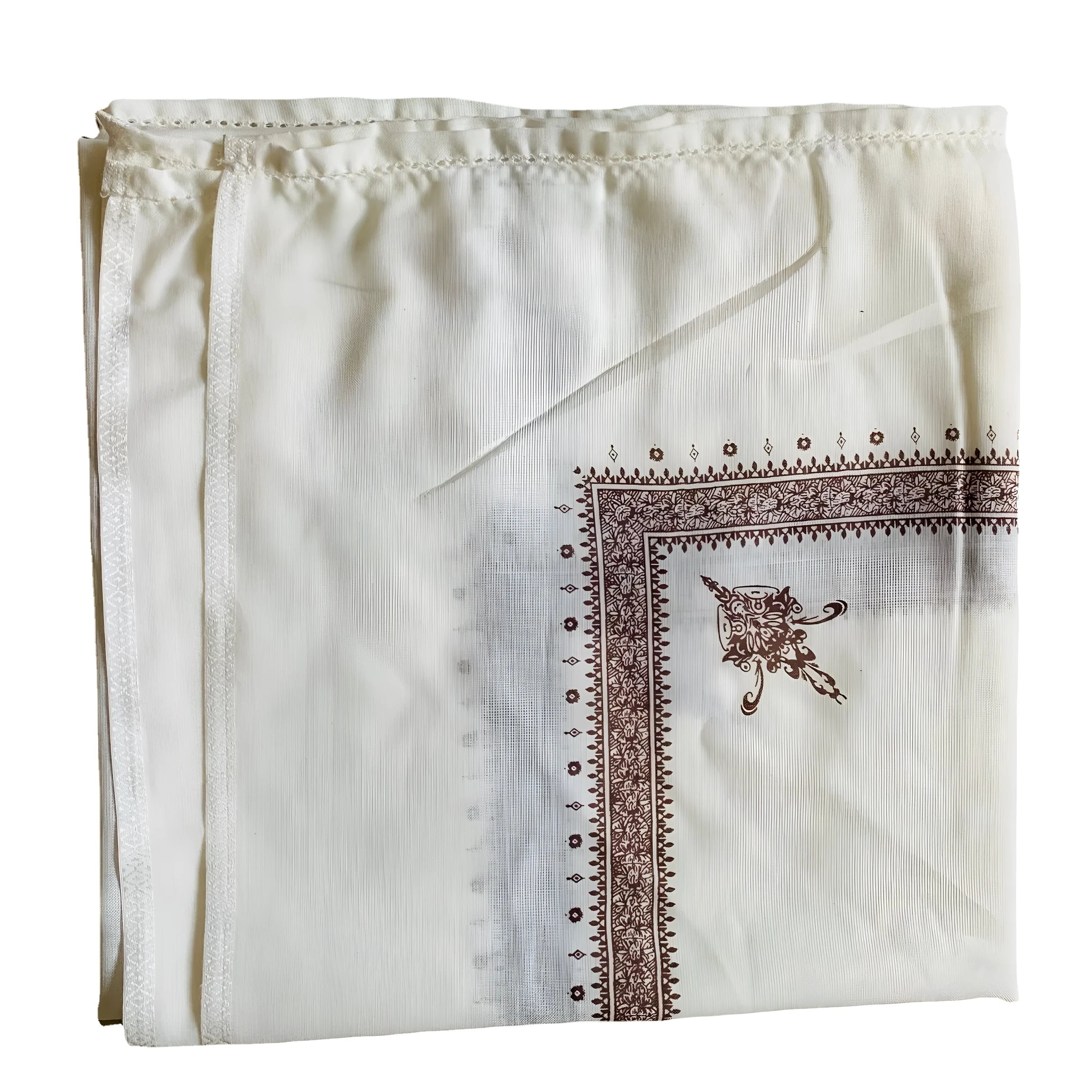 Printed square polyester scarf showing 138x138cm dimensions in multiple colour options
