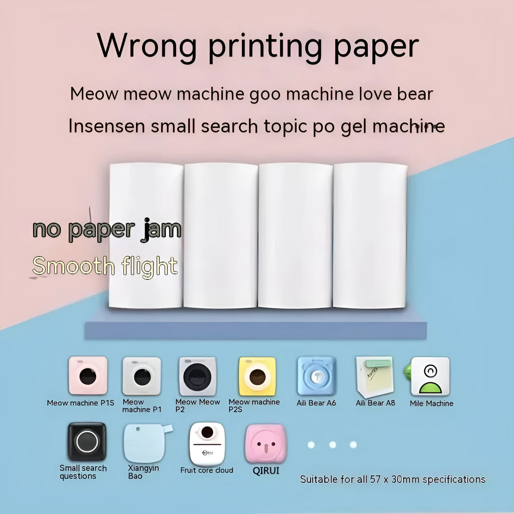 Box of 57x30mm thermal paper rolls for student organisers and cash registers