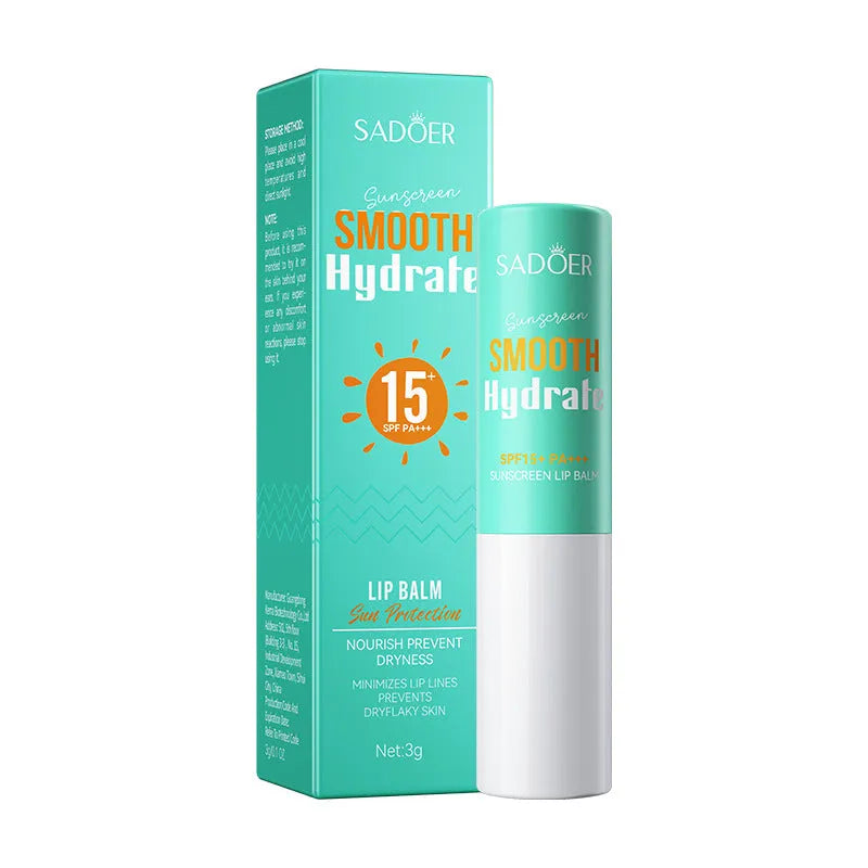 Anti-chapped lip moisturising lipstick tube with variant options showing specific net content weights.