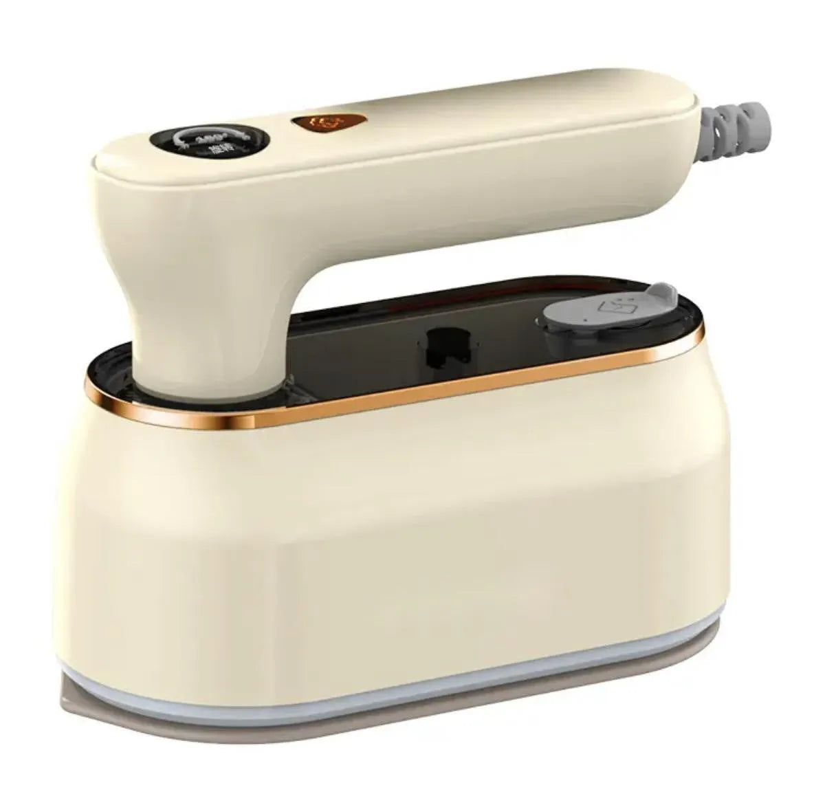 Portable foldable ironing machine with ceramic plate in milky white colour