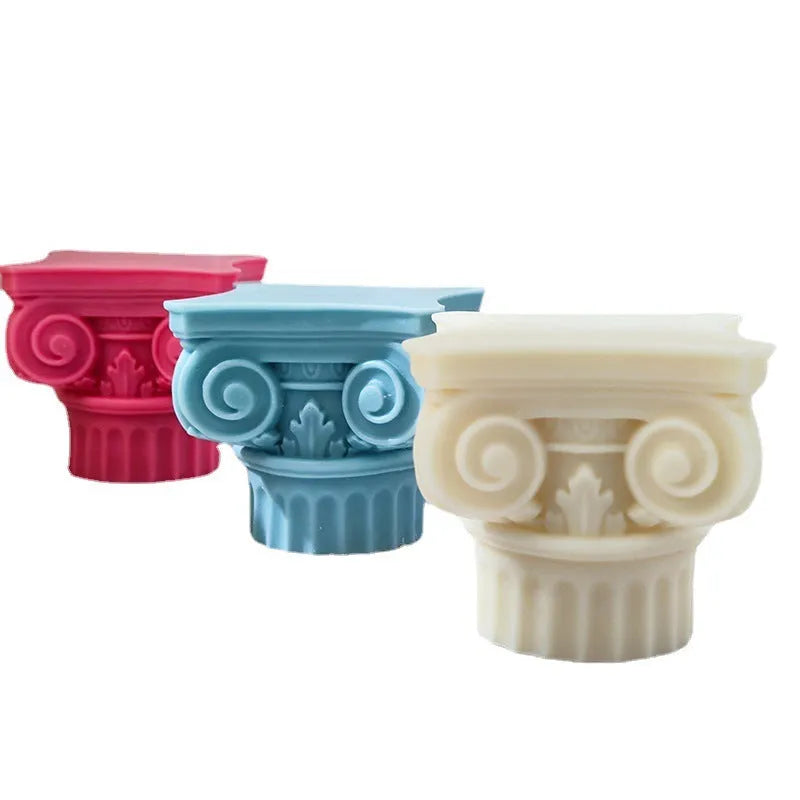 27cm Roman pillar silicone mould for candle making and craft projects