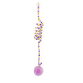 Hanging cat toy with suction cup, inflatable ball, and bell stick in multiple colour options