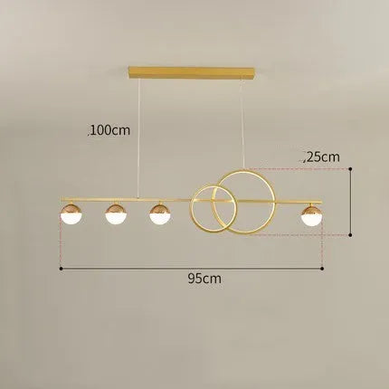 Rectangular aluminium ceiling light in Nordic design with remote control, available in black or gold finish