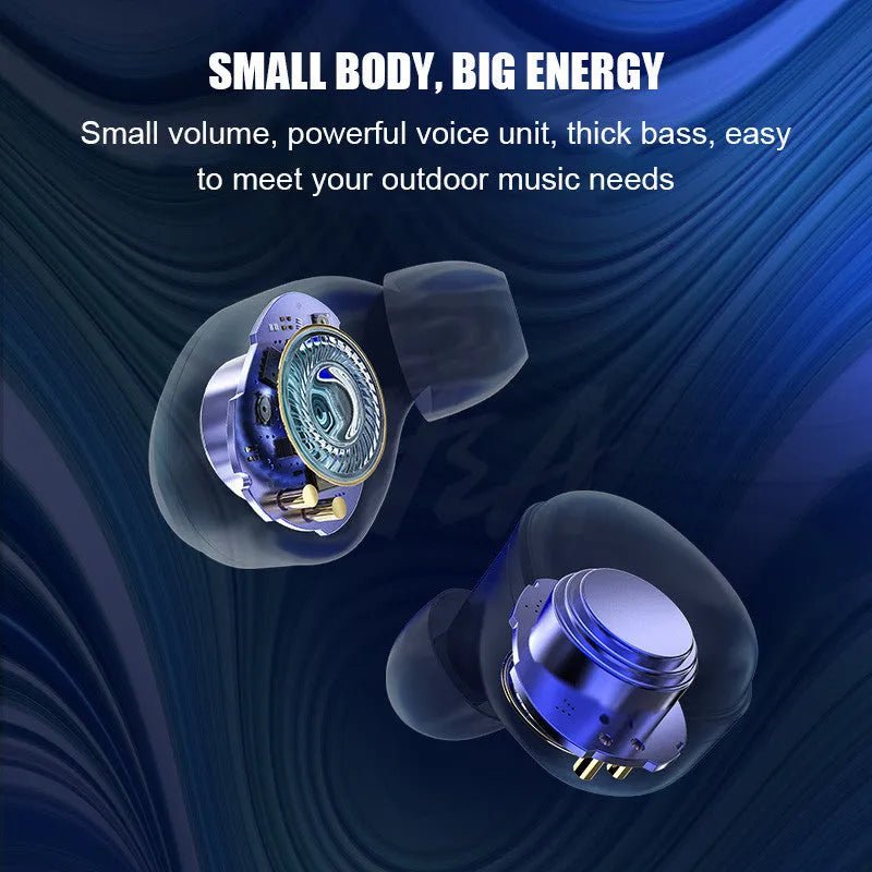 Black X10 Bluetooth wireless earbuds with charging case showing compact design