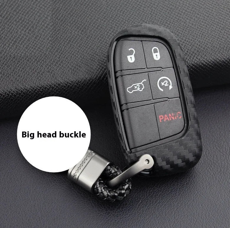 Silicone remote key protection case for Dodge Chrysler Fiat car keys with packaging options