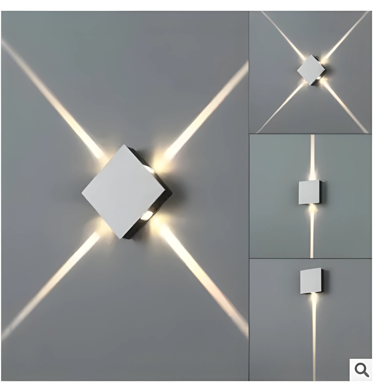 Modern square and round LED aluminium wall light with iron lampshade in Chinese style for living room