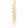 Wine red 24-inch crochet braid hair extensions with big wave texture on display