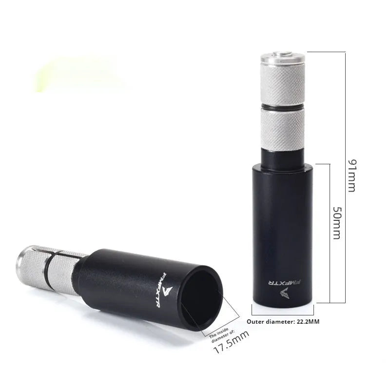 Aluminium alloy bicycle handlebar extension rod with folding mechanism and included handlebars