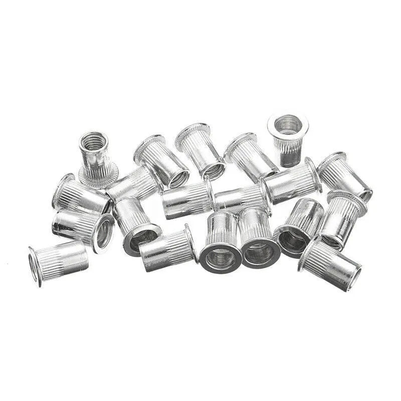 Alloy steel manual riveter nut set with 86 or 106 pieces for metal repair