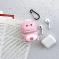 Cartoon animal design silicone AirPods protective case in multiple colour options
