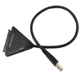 Black USB 3.0 to SATA adapter cable with 7+15 pin connector for hard drives