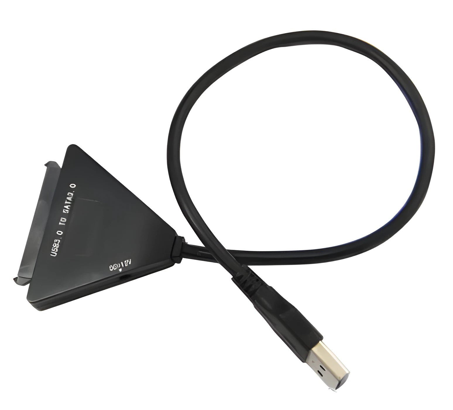 Black USB 3.0 to SATA adapter cable with 7+15 pin connector for hard drives