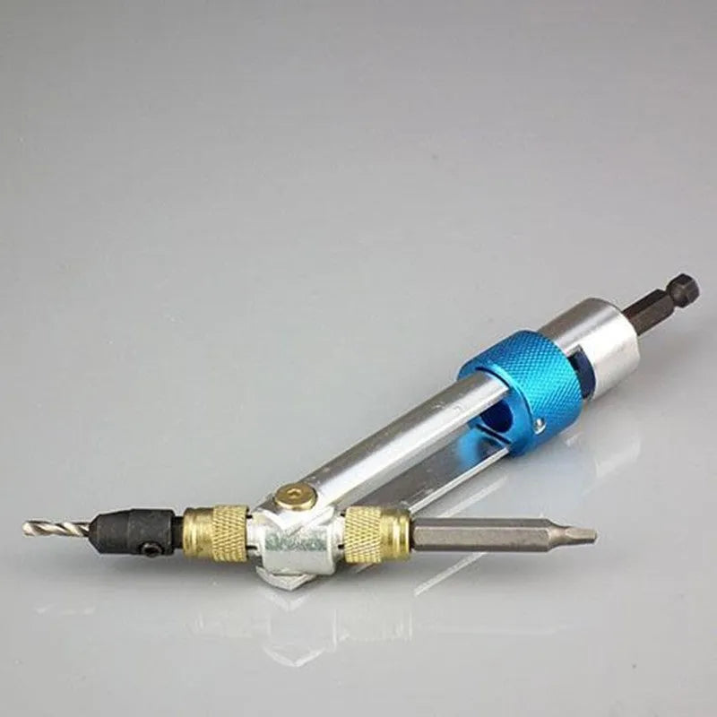Half Time Drill adapter and 18 drill bits including Phillips, flathead, and countersink for power tool conversion