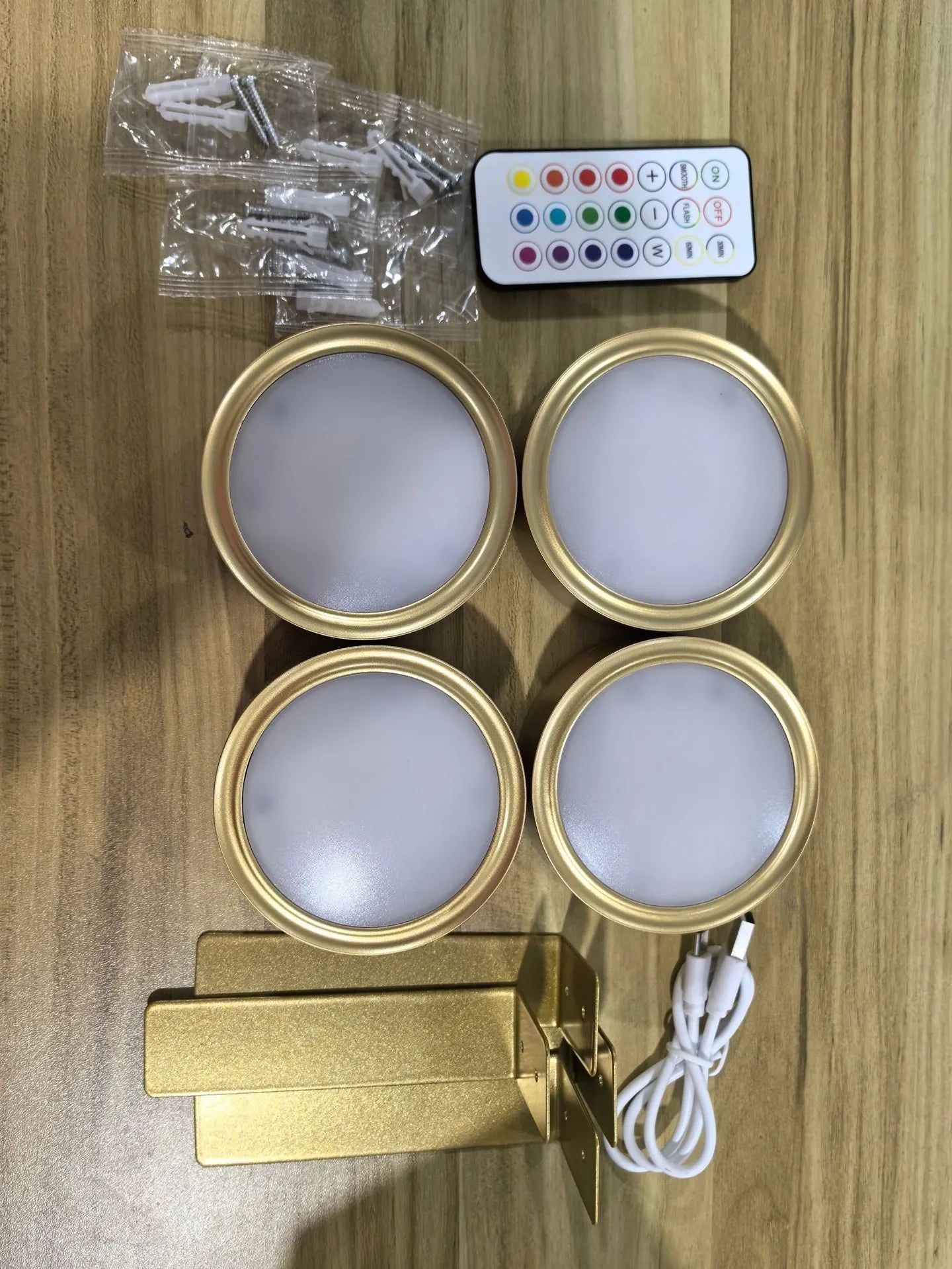 Black wireless magnetic LED painting lamp with remote control for 13-colour RGB lighting