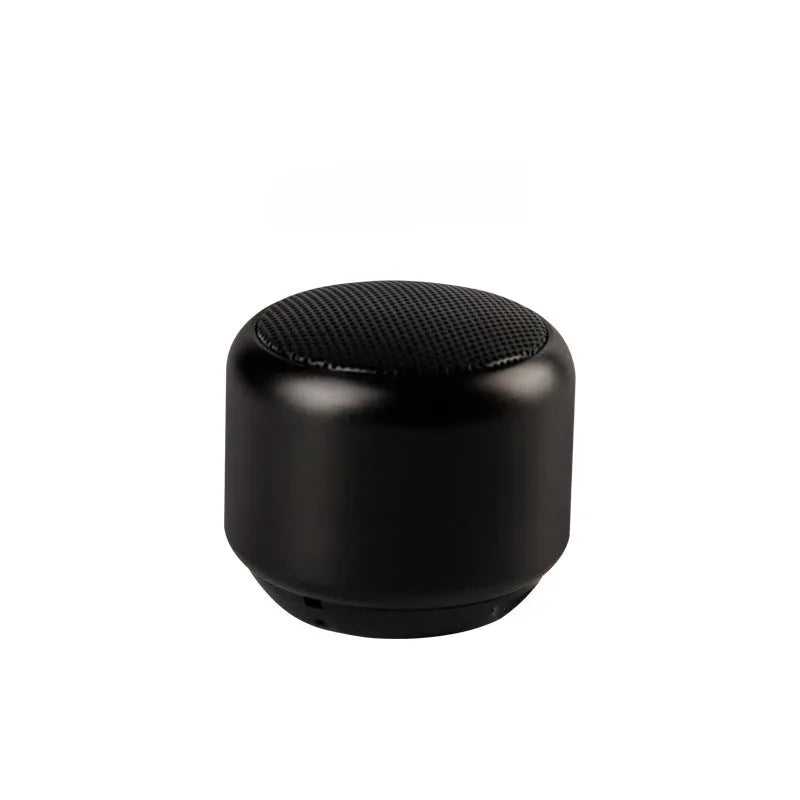 Small portable outdoor mini speaker in black, blue, gold or pink with Bluetooth wireless capability