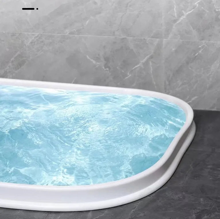 Flexible silicone bathroom water blocking strip for shower room floor dry wet separation