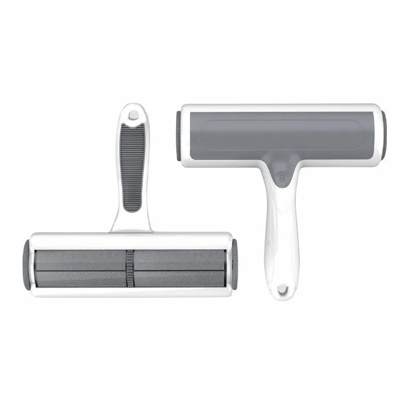 Automatic pet hair lint remover with two-way rolling mechanism and sticky brush for sofa cleaning