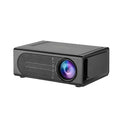 Portable mini projector in black or white with mobile phone connection cable