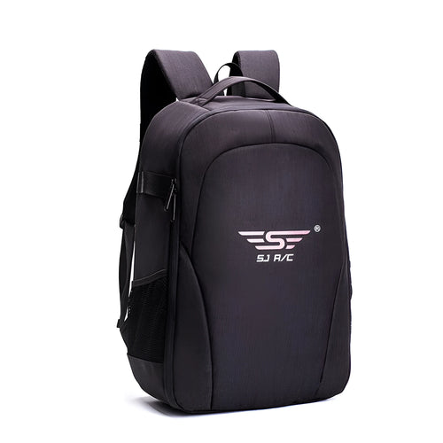 Black waterproof Oxford cloth drone backpack with 52cm height and shock resistant design