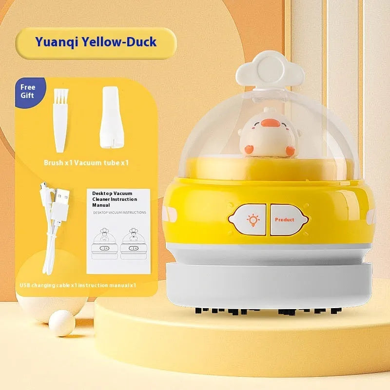 USB rechargeable handheld desktop vacuum cleaner in various colours for keyboard and computer dust removal