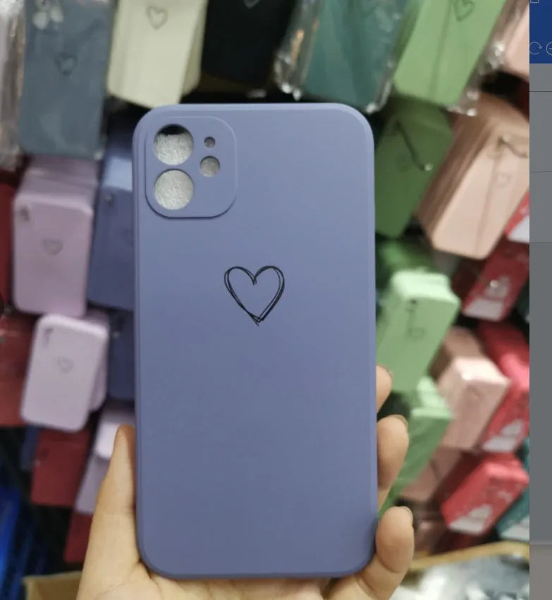 Solid colour TPU silicone phone case for Apple iPhone on a table