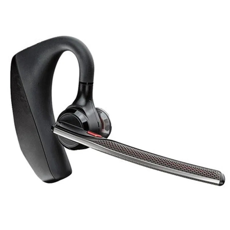 Black stereo Bluetooth sports headphones with a large battery and USB charging port.
