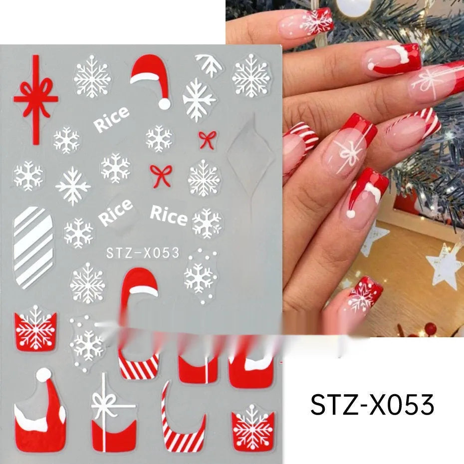 Black and silver stripe nail art stickers for French manicure designs in plastic material