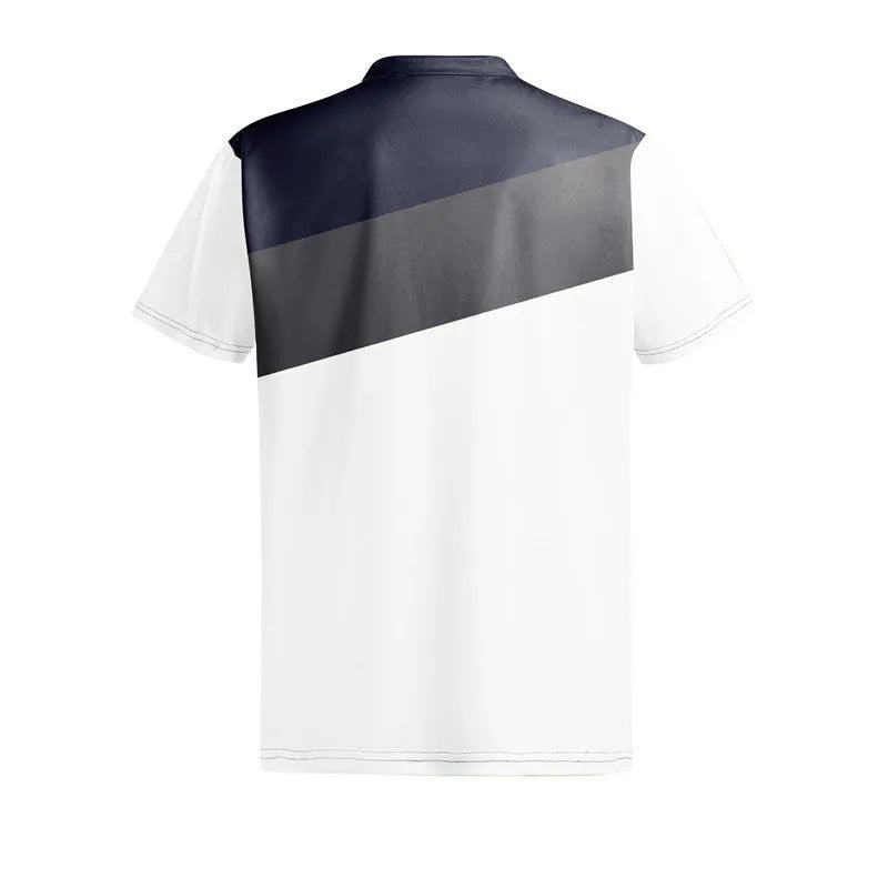 Men's loose fit short sleeve t-shirt with 3D digital print pattern in LM-PL047 colour