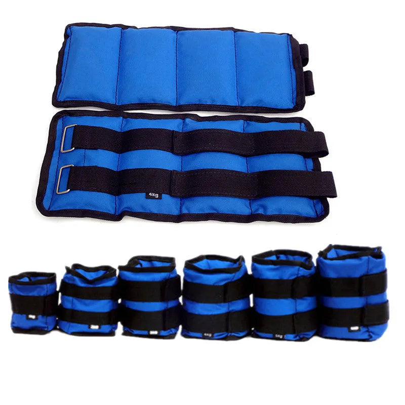 Pair of Oxford cloth legging sandbags for track and field running training in six weight options