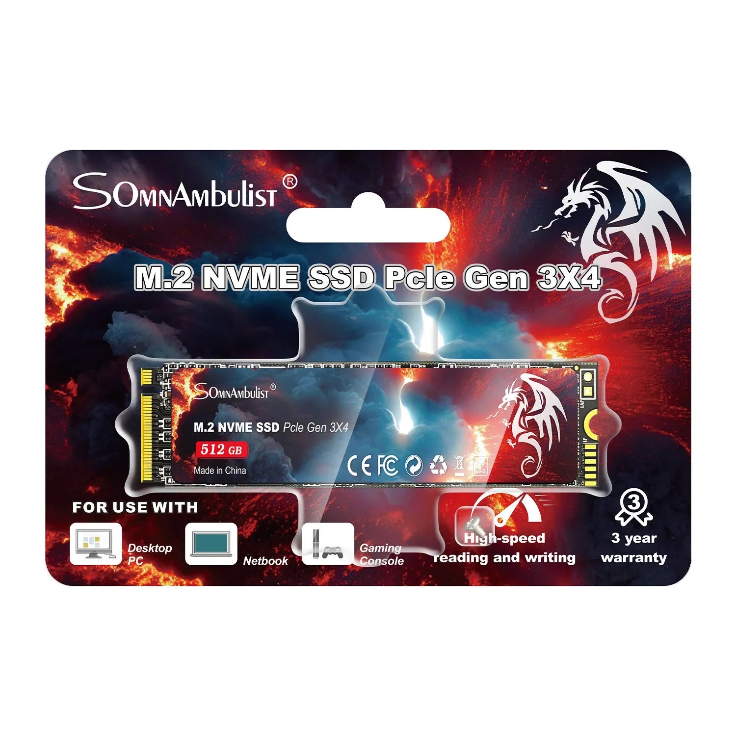M.2 SATA III 2.5-inch solid state drive for desktop computers showing 80mm by 22mm dimensions.