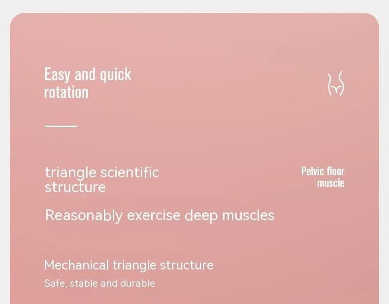Pelvic floor muscle trainer repair device in blue, gray, green, or pink, made from ABS plastic and spring foam.